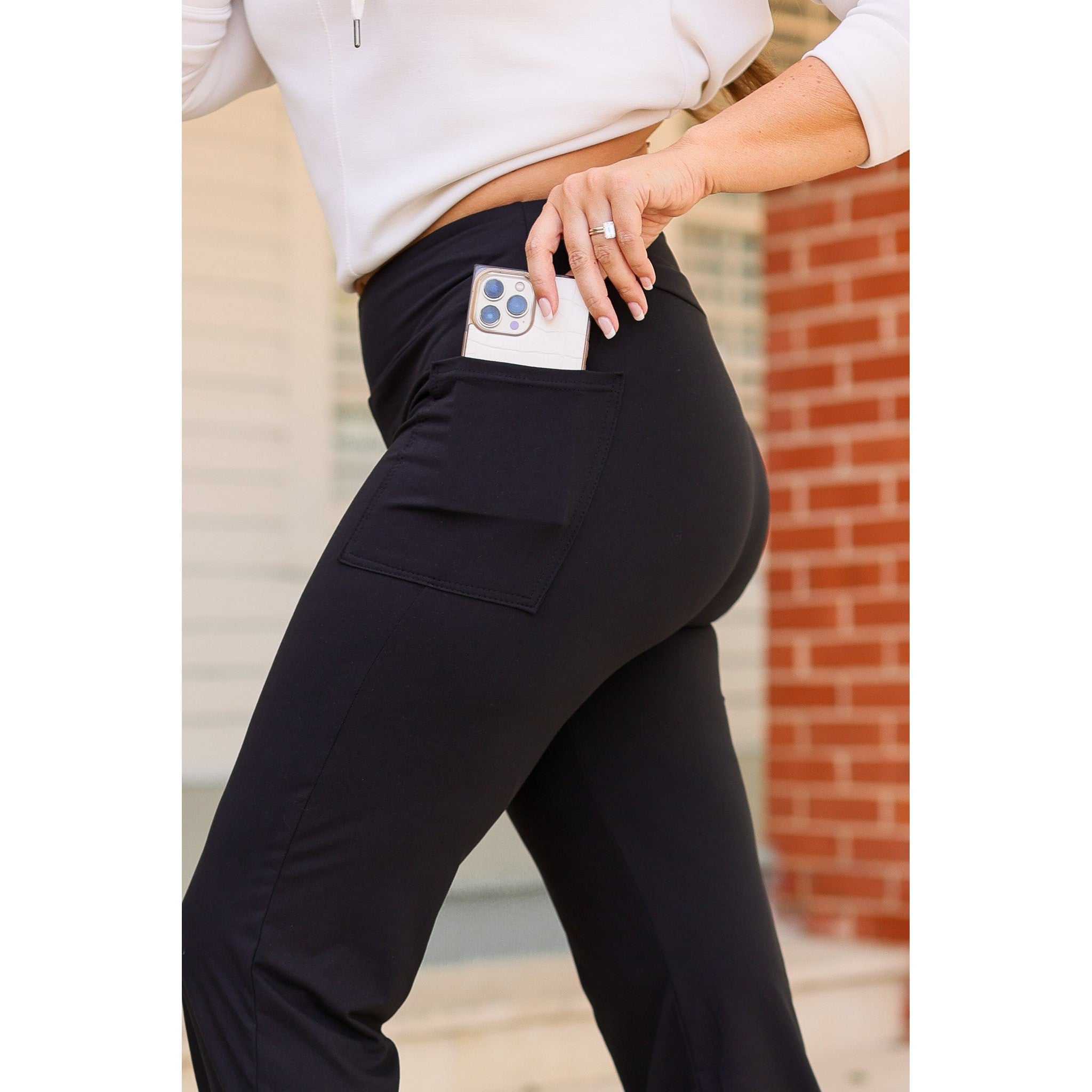 Ready to Ship | The Gabriella -Black  High Waisted Gaucho Pants